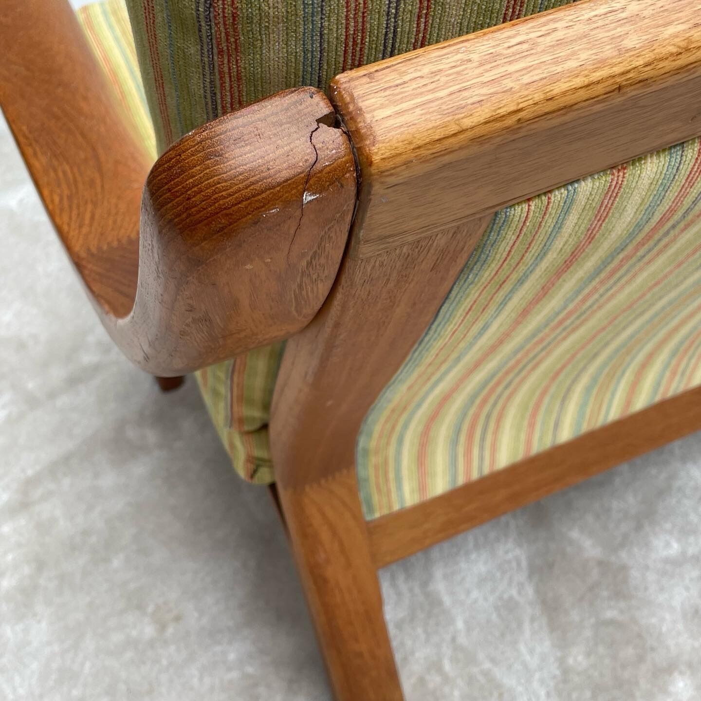 Danish teak 2 seater sofa