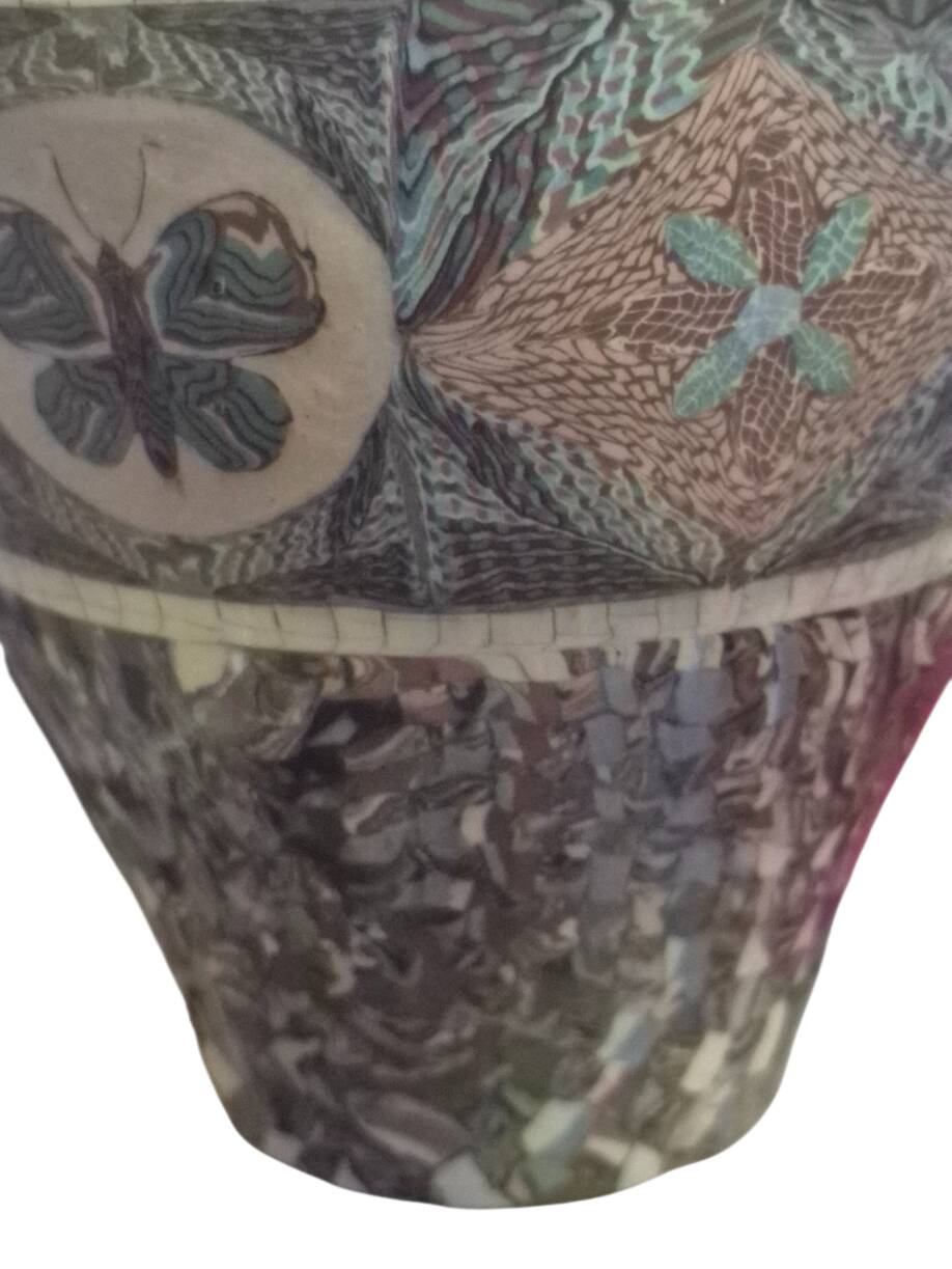 Large vase signed Jean Germino Vallauris