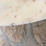 Design table Chrome vintage 70s marble and feet