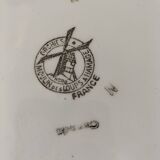 Moulin des Loups openwork dish, "Canada" model – blue and orange Imari decoration