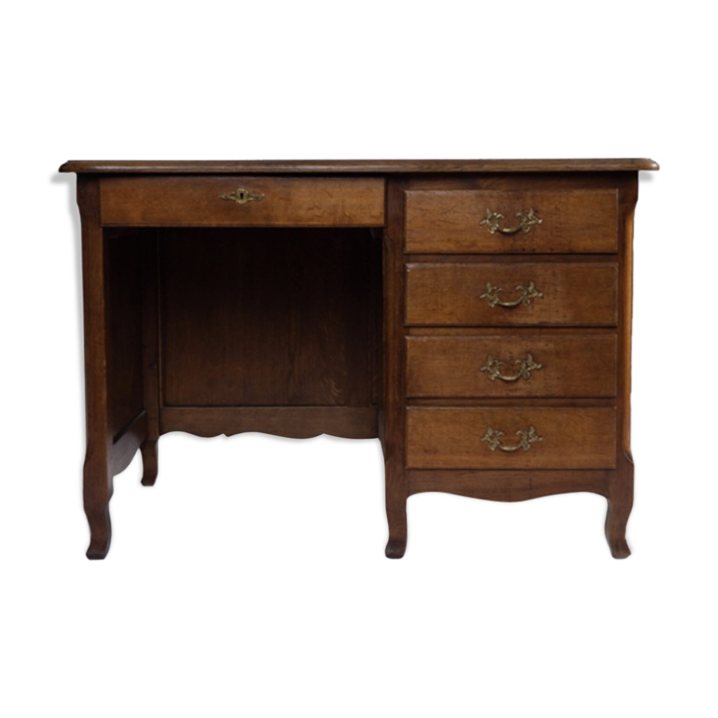 Ancien bureau en bois massif