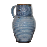 Blue enamelled stoneware pitcher 220mm