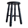 Old renovated black stool