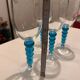 Set of 4 cobalt blue wine glasses - Progression pattern - Gibson - Perfect