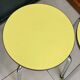 Pair of yellow Formica stools