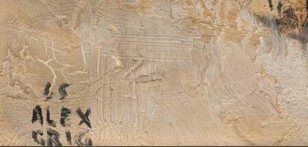 Painting by Alex Grigg "winter in central park -1965"