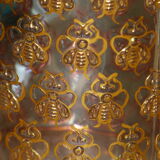 Guerlain empty bottle with golden bees with fine gold
