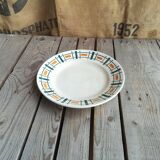 Badonviller ceramics round plate quiberon collection