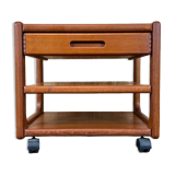 60s 70s teak side table with drawer table danish modern design