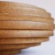 Ribbed turned wooden bowl, 1980