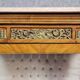 Louis XV style display case in rosewood and gilded bronze