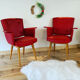 Paire de fauteuils cocktail des années 50