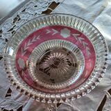 Coupe en cristal de bohême ciselé