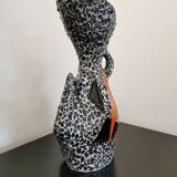 Vase design géométrique signé Le Vaucour Vallauris