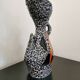 Geometric design vase signed Le Vaucour Vallauris