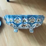 Tureen with top, earthenware decorated Rouen