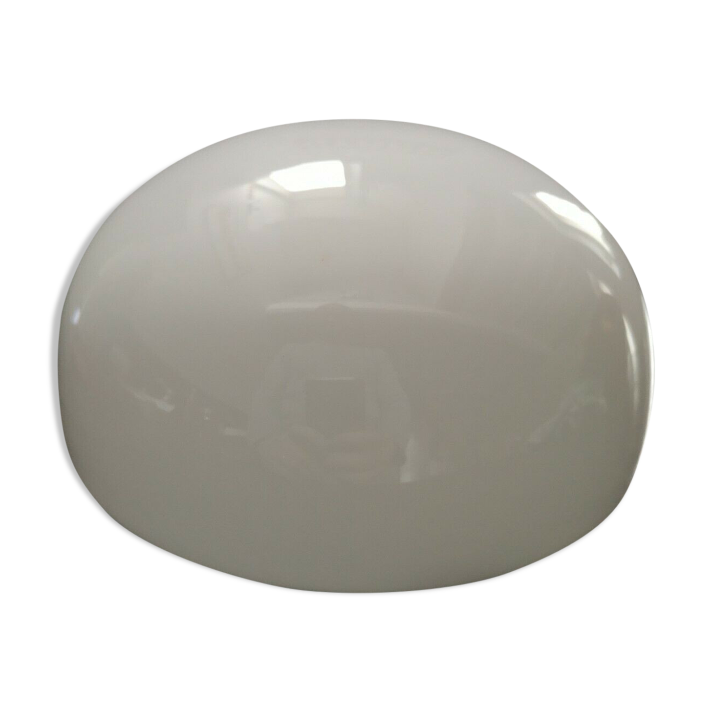 Lampshade ball 1/2 moon old opaline loft deco industrial