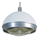 Suspended lamp in plexiglass and steel with faceted glass light by Pia Guidetti Crippa, 1960s.