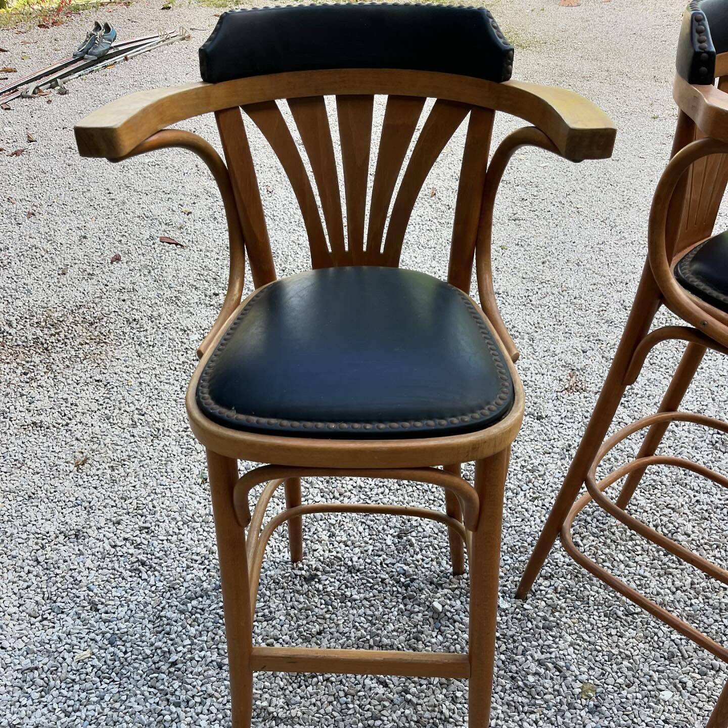 Pair of vintage bistro stools 1950/60 thonet style