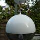 suspension eye ball lacquered white and chrome diameter 26cm