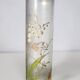 Art Nouveau enamelled glass cylinder vase