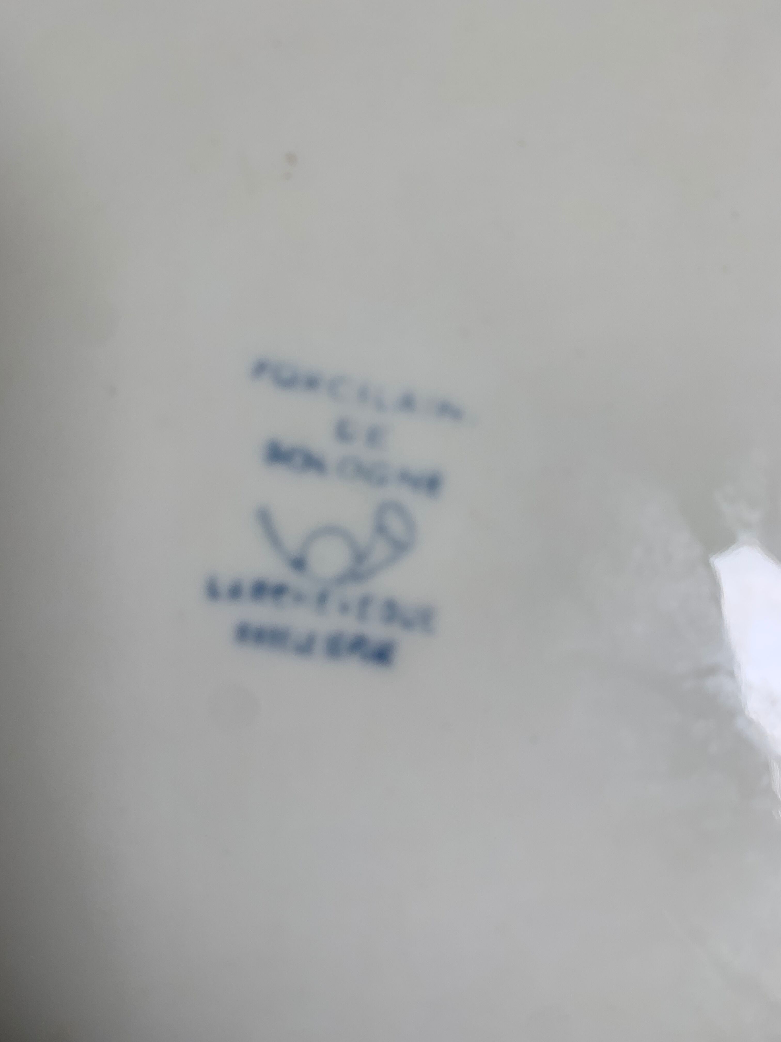 6 flat plates Sologne porcelain