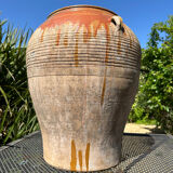 Ancient terracotta pottery jar from the 20th century.