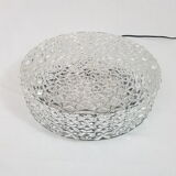 Ceiling light globe in cast glass and bakelite