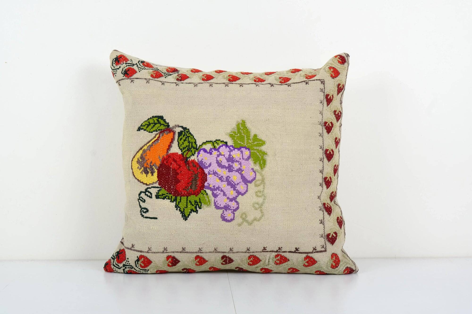 Vintage kilim cushion cover 53x56 cm