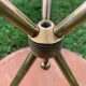 Pair of tripod and brass tripod side tables 1950