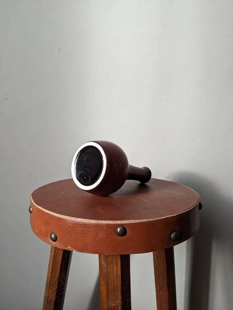 Small ceramic soliflore vase, alternative decoration, Japanese design