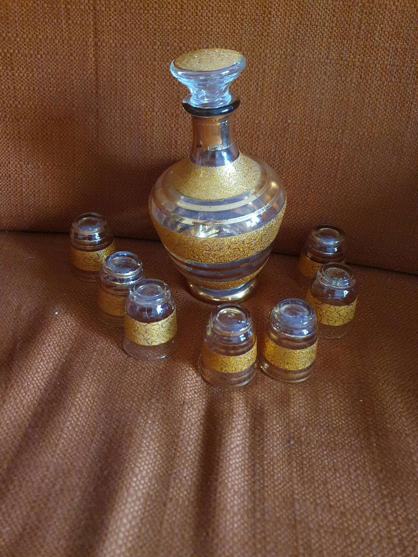 Service à liqueur vintage verrerie de Monaco