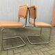Paire de chaises de Marcel Breuer Cesca B32 skaï 1960