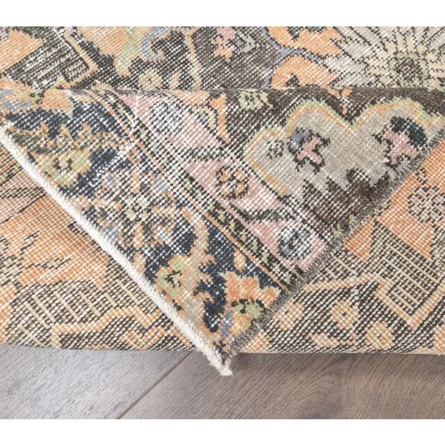 Turkish Oushak Wool Runner 97x365