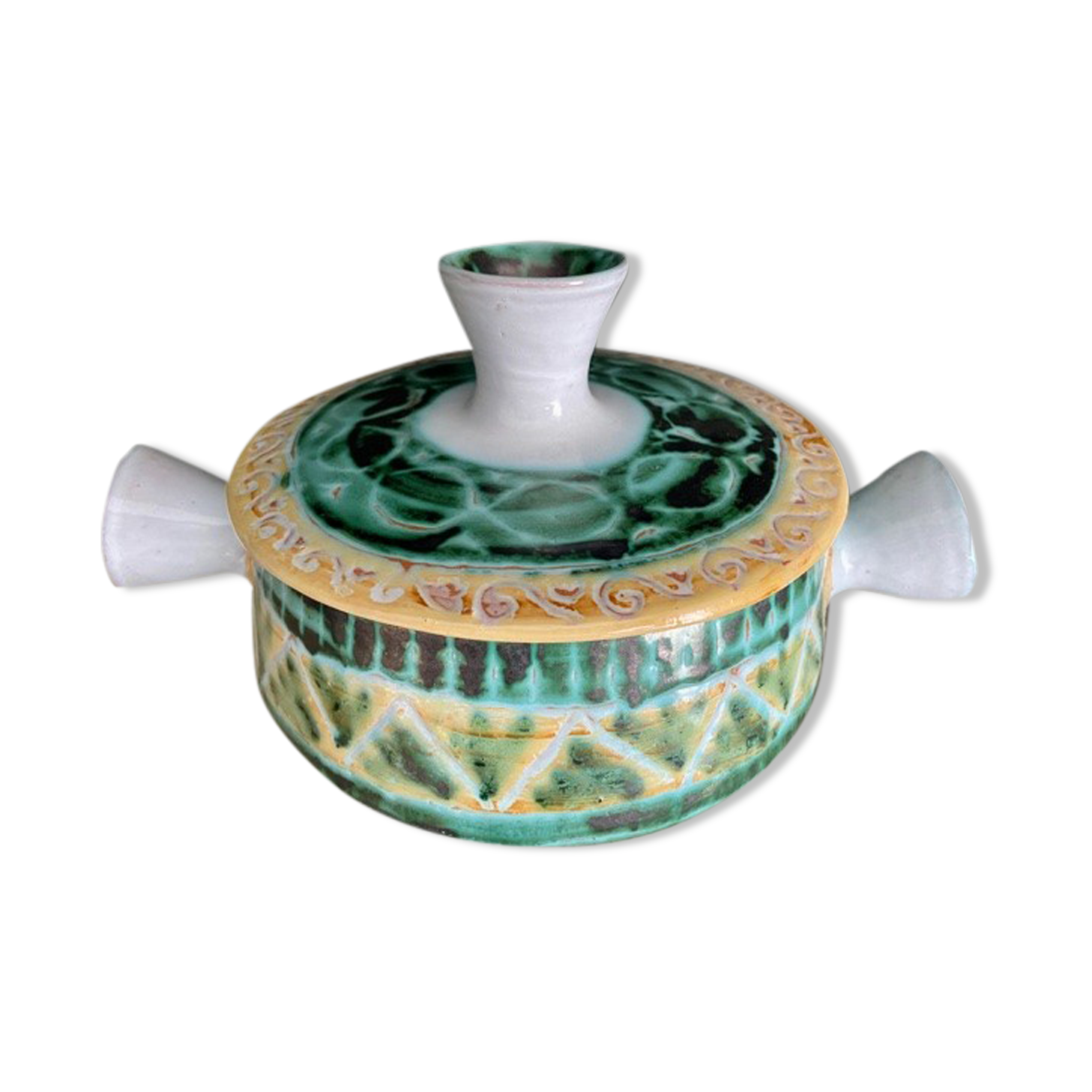 Covered pot Allix Vallauris 1960