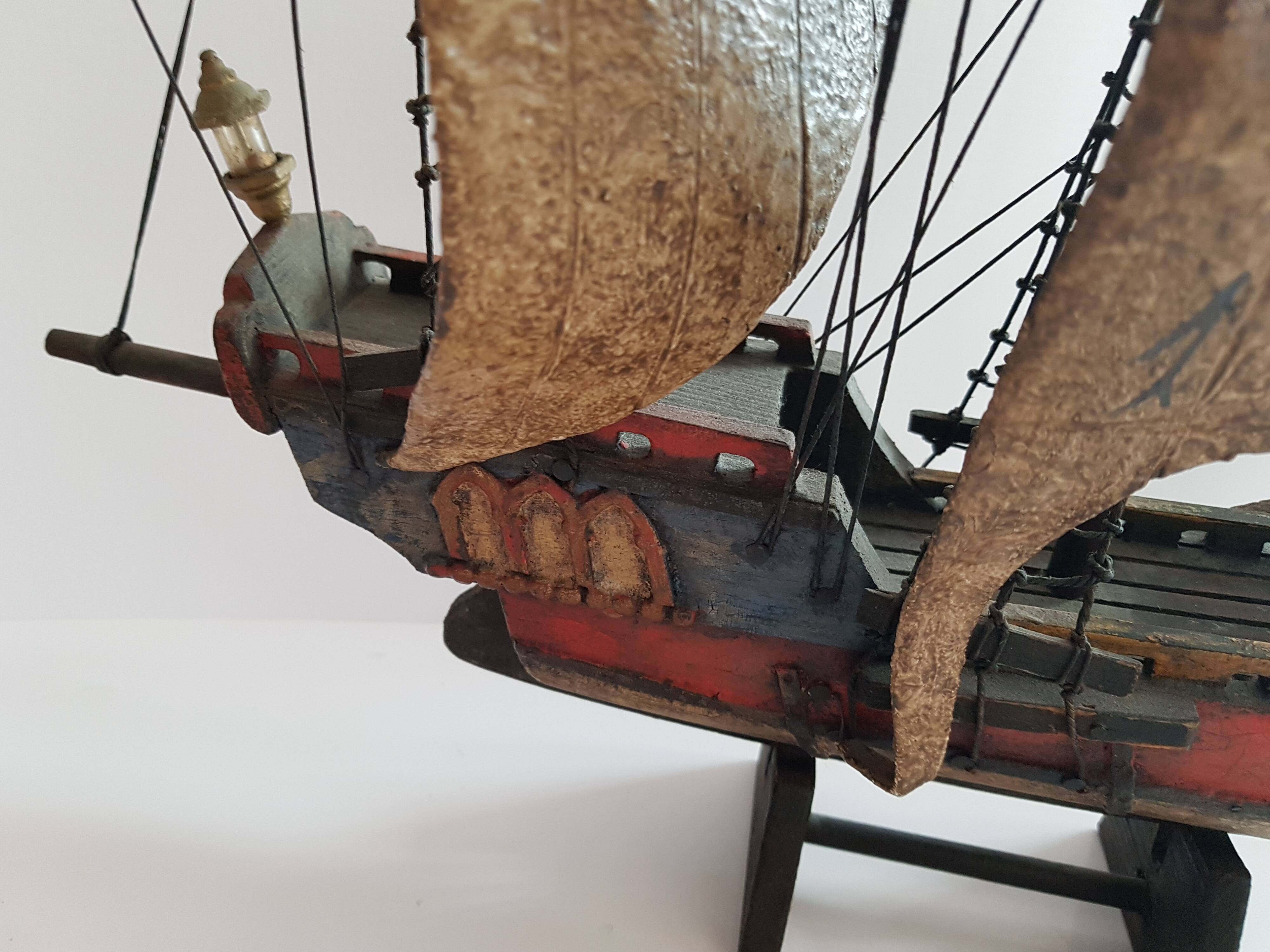 Model boat late 19th
