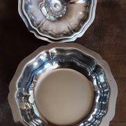 Soupière  métal  vintage