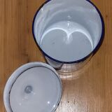 Enamelled sheet metal pot - old
