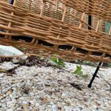 Raoul Guys vintage wicker magazine holder