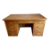 Bureau de ministre vintage double caisson en chêne – Milieu de pièce