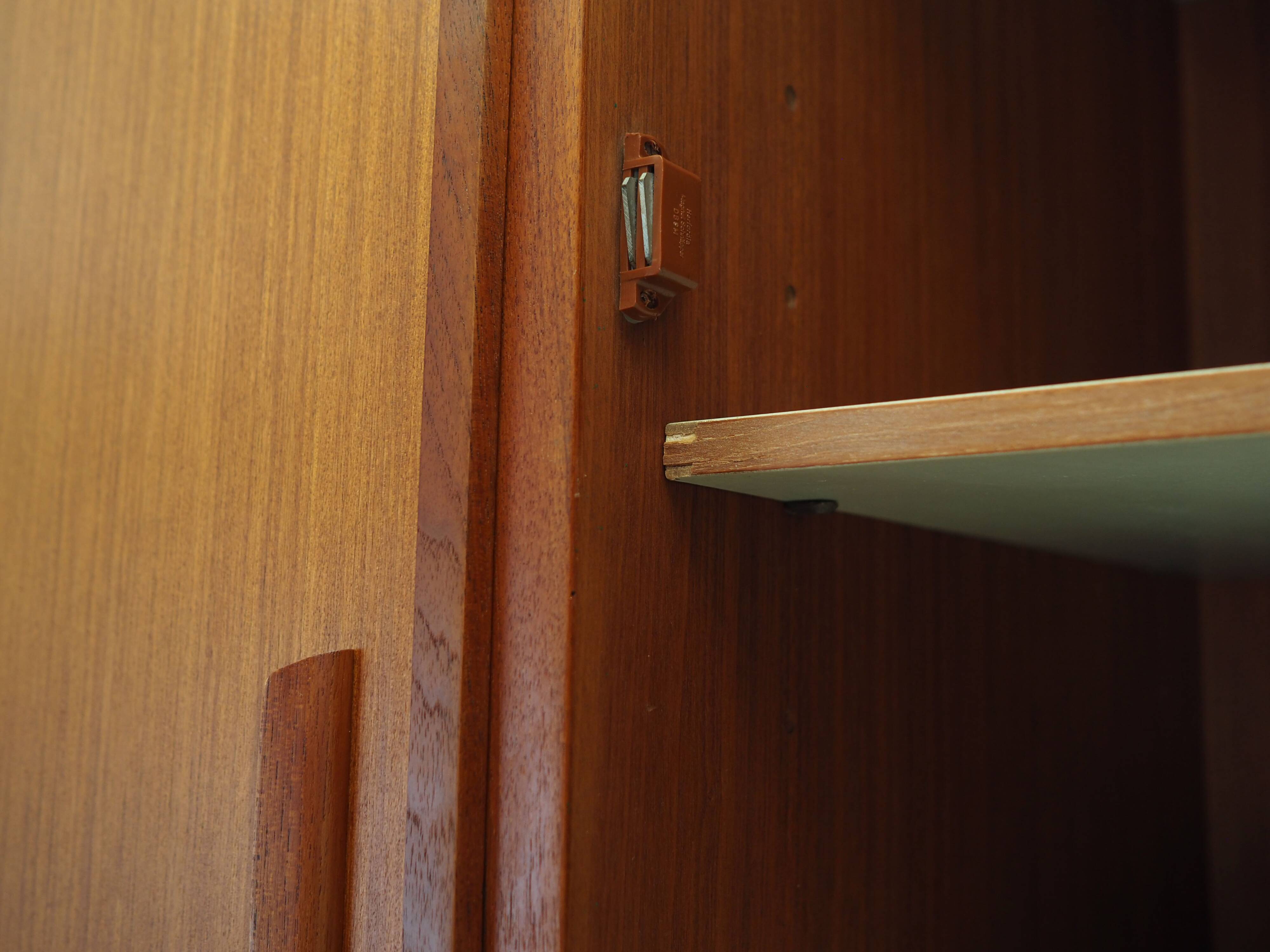 Teak wardrobe, Danish design, 1970s, manufacturer: Omann Jun