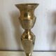 Pair of brass candle holders