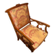 Salon 1900 signed by architect Basilé, 3 armchairs, 2 chairs, 2 ottomans.