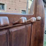 Wooden coat rack trunk