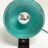 "LITA" Metal Wall Lamp Clamp Lamp with Green Reflector Vintage 70's