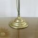 Lampe art nouveau en bronze et tulipe en verre dépoli