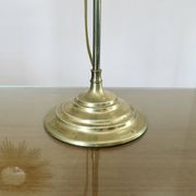 Art nouveau lamp in bronze and frosted glass tulip