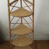 Rattan shelf