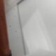 bamboo mirror, vintage, 41 by 48cm