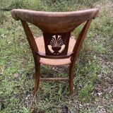 Oak bench and chair